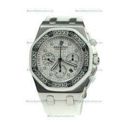 Audemars Piguet Royal Oak Offshore Lady Alinghi Limited Edition Swiss Diamond Watch in White Dial