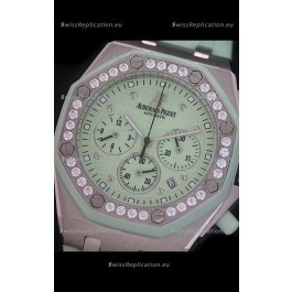 Audemars Piguet Royal Oak Offshore Lady Alinghi Swiss Watch in Light Green Dial