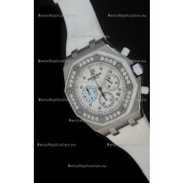 Audemars Piguet Royal Oak Offshore Lady Alinghi Swiss Watch in White Dial