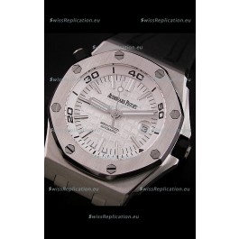 Audemars Piguet Royal Oak Scuba Swiss Watch in White Dial