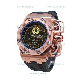 Audemars Piguet Royal Oak Offshore Limited Edition Survivor Rose Gold Watch in Black Dial