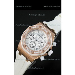 Audemars Piguet Royal Oak Offshore Lady Alinghi Swiss Watch in White Checkered Dial
