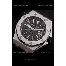 Audemars Piguet Royal Oak Scuba Swiss Watch in Black Dial