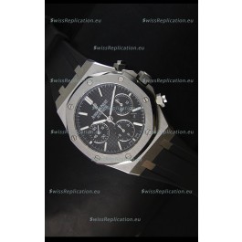 Audemars Piguet Royal Oak Chronograph Watch in Stainless Steel Case Black Dial