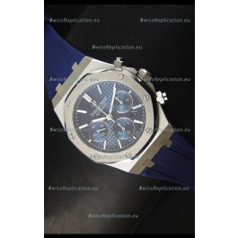 Audemars Piguet Royal Oak Chronograph Watch in Stainless Steel Case Blue Dial
