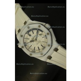 Audemars Piguet Royal Oak Diver White Ceramic - 1:1 Mirror Replica Watch