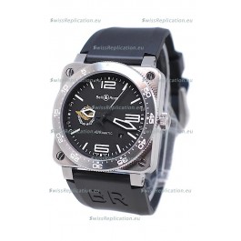 Bell and Ross BR 03 Type Aviation Brushed Steel Swiss Automatic Watch