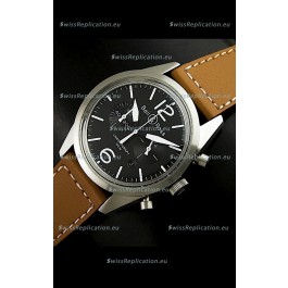 Bell and Ross BR126 Vintage Swiss Quartz Watch in Steel Case