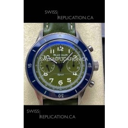 Blancpain Air Command Steel Casing Blue Bezel Super Clone Watch 