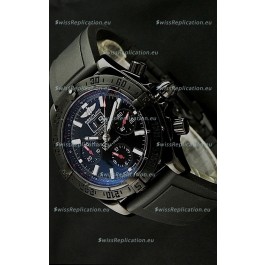 Breitling Blackbird Swiss Replica Watch in PVD Casing Black Dial