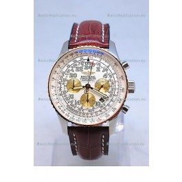 Breitling Navitimer Cosmonaute Swiss Replica Watch Gold Plated Bezel