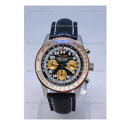 Breitling Navitimer Cosmonaute Swiss Replica Watch in Black Dial