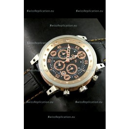 B.R.M.0011G6 Japanese Replica Quartz Watch in Black&Rose Gold Dial