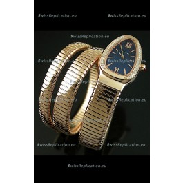 Bvlgari Serpenti Ladies Watch in Japanese Quartz Movement - Diamonds Bezel