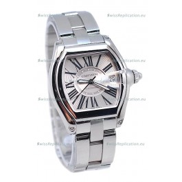 Cartier Roadster Swiss Ladies Swiss Watch in Silver Dial