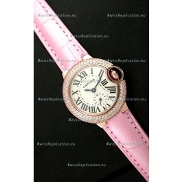 Cartier Swiss Ladies Replica Watch in Rose Gold Casing