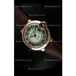 Ballon De Cartier Swiss Replica Watch in Rose Gold - 1:1 Mirror Replica 