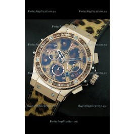 Hublot Big Bang Leopard Rose Gold Swiss Replica Watch