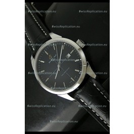 Breitling Transocean Stainless Steel Swiss Watch Black Dial