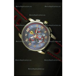 Scuderia Ferrari Heritage Chronograph Watch in Blue Dial 