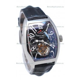 Franck Muller Casablanca Calender Tourbillon Swiss Watch in Black Dial