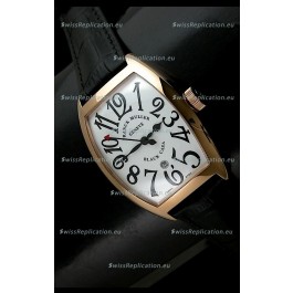 Franck Muller Black Casa in Japanese Replica Watch White Dial
