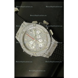 Hublot Big Bang Bling Edition Swiss Replica Watch - Titanium Case