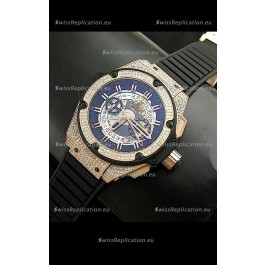 Hublot Big Bang King Power Skeleton Swiss Watch Diamonds Casing