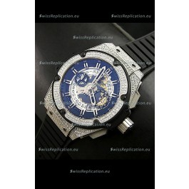 Hublot Big Bang King Power Skeleton Steel with Diamonds