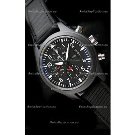IWC Top Gun Ceramic Swiss Watch in Black