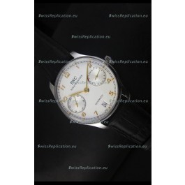 IWC Portugieser IW500704 Swiss Automatic Watch in White Dial - Updated 1:1 Mirror Replica 