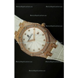 Audemars Piguet Royal Oak LADY Replica Watch in Pink Gold Casing