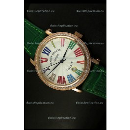 Franck Muller Master of Complications Liberty Japanese Watch in Green Strap