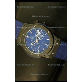 Hublot Classic Fusion Chrono Japanese Quartz Replica Watch in Blue Dial