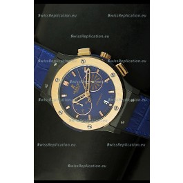 Hublot Classic Fusion Chrono Japanese Quartz Replica Watch in Blue Dial