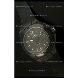 IWC Ingenieur Carbon Casing Swiss Replica Watch in Black Carbon Dial