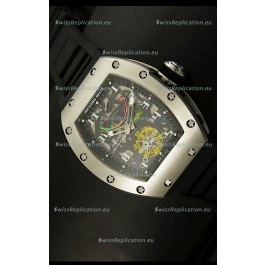 Richard Mille RM002 Power Reserve Tourbillon Swiss Replica Watch in Steel Case