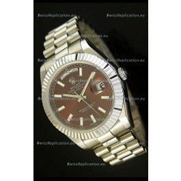 Rolex Day Date II 41MM Swiss Replica Watch - Green Dial - 1:1 Mirror Replica Watch 