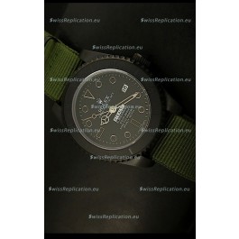 Rolex Submariner STEALTH MK IV Edition Swiss Replica Watch in Green Strap