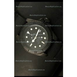 Rolex Submariner STEALTH Edition Swiss Replica in Black Strap