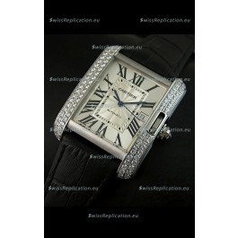 Cartier Tank Swiss Replica Watch 1:1 Mirror Replica Watch - Steel Casing