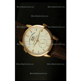 A.Lange & Sohne Reguliert Manual Handwind Watch in Pink Gold Case
