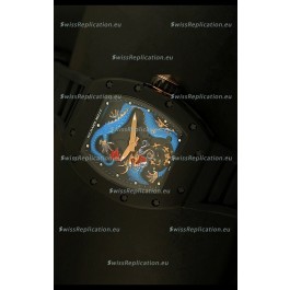 Richard Mille RM057 Tourbillon Jackie Chan Swiss Replica Watch in PVD Case