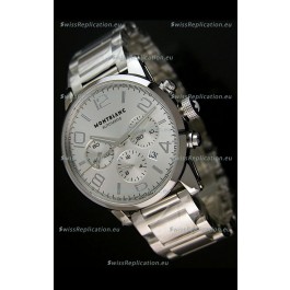 Mont Blanc Timewalker Ceramic Strap Inlays Watch in White - 1:1 Mirror Replica