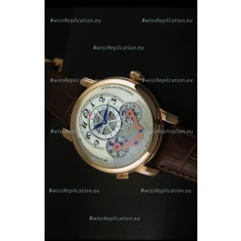 Mont Blanc Nicolas Riessec Rose Gold Case in White Dial