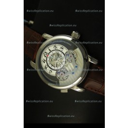 Mont Blanc Nicolas Riessec Stainless Steel Case in Grey Dial