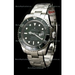 Rolex Submariner Watch with Glidelock Clasp Green Bezel/Dial