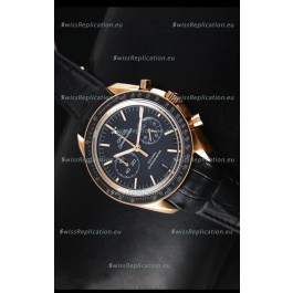 Omega Speedmaster Moon Watch Co-Axial Japanese Replica Watch Rose Gold Case