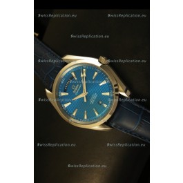 Omega Seamaster Aqua Terra Co-Axial Day Date Leather Swiss Watch