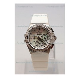 Omega Constellation Ladies Chronograph Replica Watch - 35MM